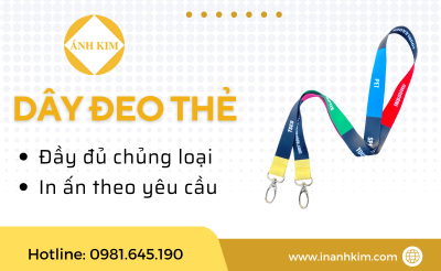 Công ty in Ánh Kim cung cấp dây đeo thẻ các loại, đặt hàng liên hệ 0981.645.190